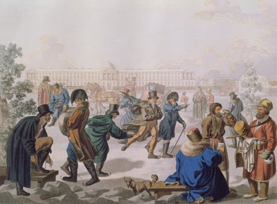 Skating on the Neva by Akim Egorovich Karneev